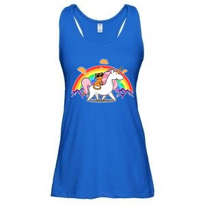 Magical Adventure Tacos Cat Unicorn Rainbow Ladies Essential Flowy Tank