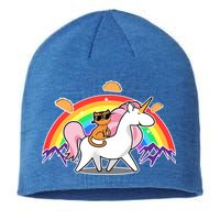 Magical Adventure Tacos Cat Unicorn Rainbow Sustainable Beanie