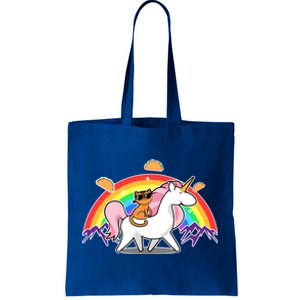 Magical Adventure Tacos Cat Unicorn Rainbow Tote Bag