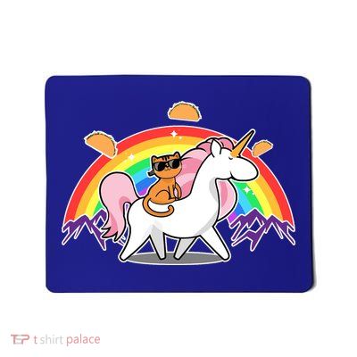 Magical Adventure Tacos Cat Unicorn Rainbow Mousepad