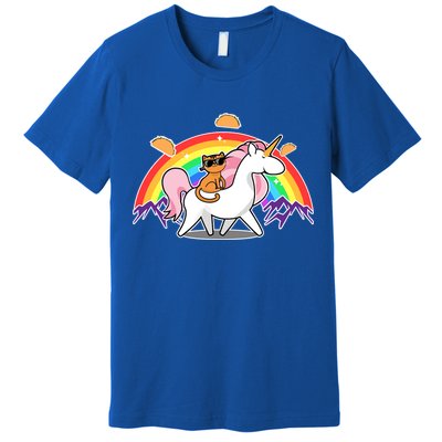 Magical Adventure Tacos Cat Unicorn Rainbow Premium T-Shirt