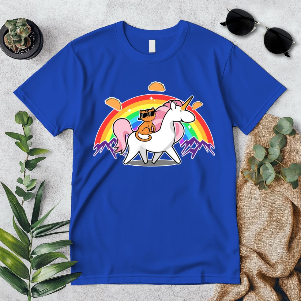 Magical Adventure Tacos Cat Unicorn Rainbow Premium T-Shirt