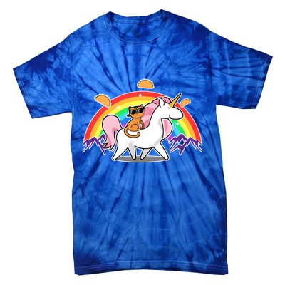 Magical Adventure Tacos Cat Unicorn Rainbow Tie-Dye T-Shirt