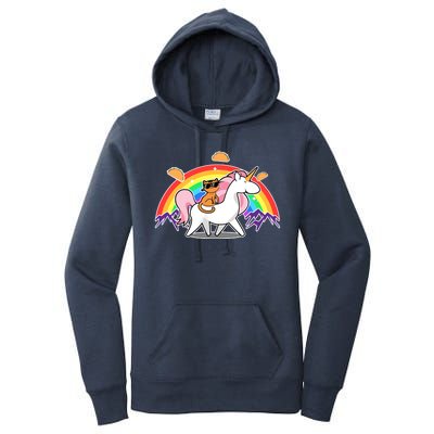 Magical Adventure Tacos Cat Unicorn Rainbow Women's Pullover Hoodie