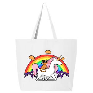 Magical Adventure Tacos Cat Unicorn Rainbow 25L Jumbo Tote