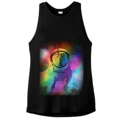 Magical Astronaut Unicorn In Space Ladies PosiCharge Tri-Blend Wicking Tank