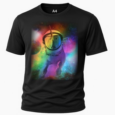 Magical Astronaut Unicorn In Space Performance Shirt