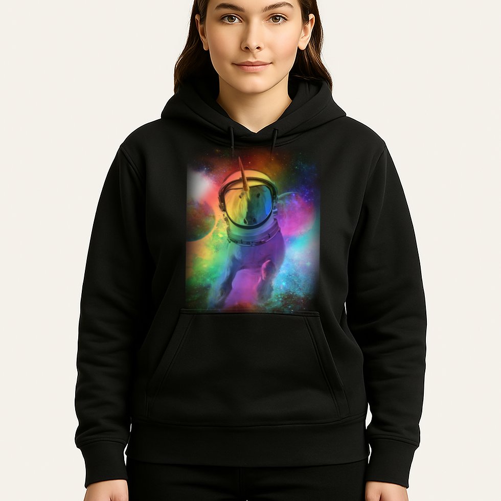 Magical Astronaut Unicorn In Space Hoodie