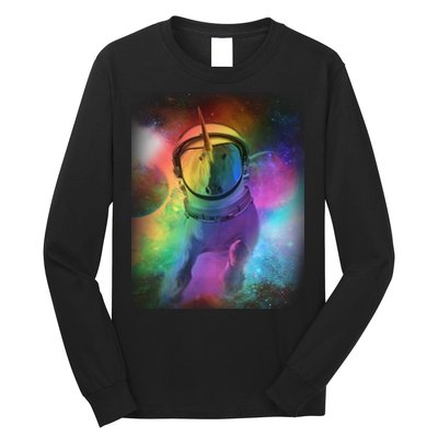 Magical Astronaut Unicorn In Space Long Sleeve Shirt