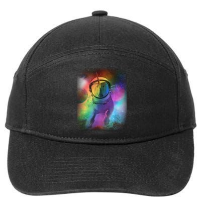 Magical Astronaut Unicorn In Space 7-Panel Snapback Hat
