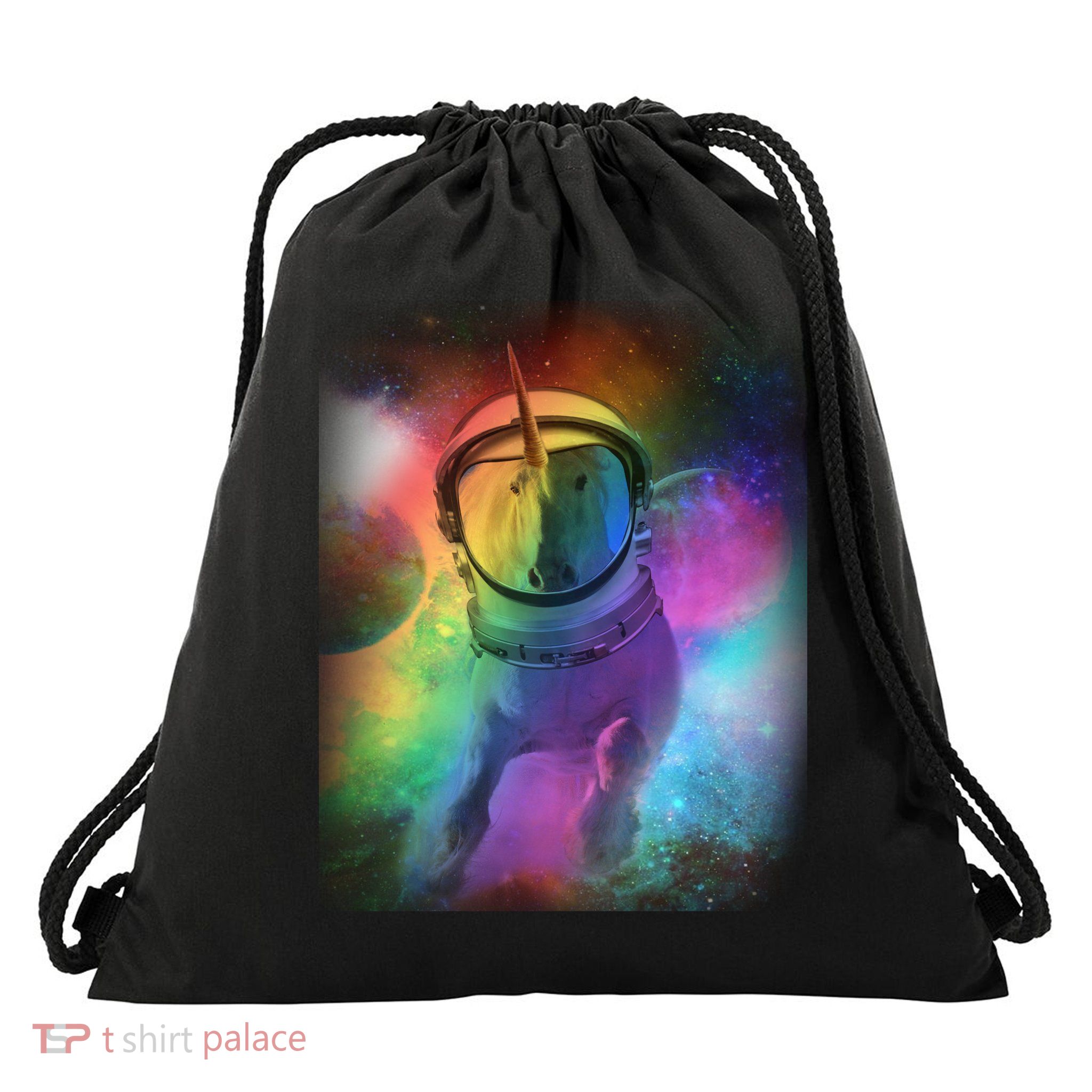 Magical Astronaut Unicorn In Space Drawstring Bag