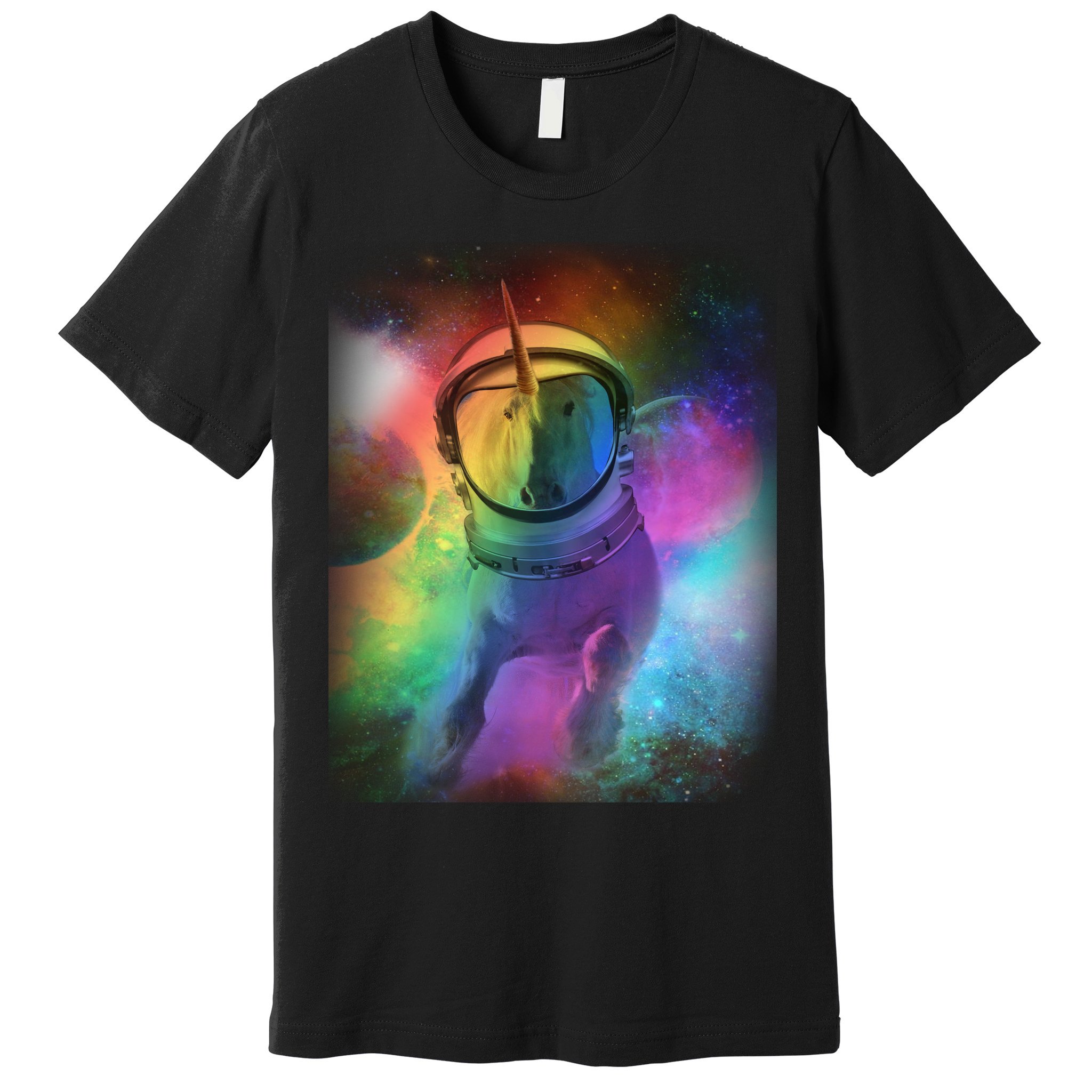 Magical Astronaut Unicorn In Space Premium T-Shirt