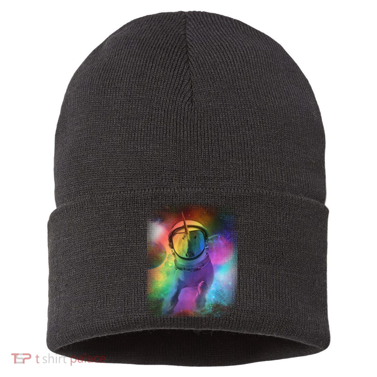 Magical Astronaut Unicorn In Space Sustainable Knit Beanie