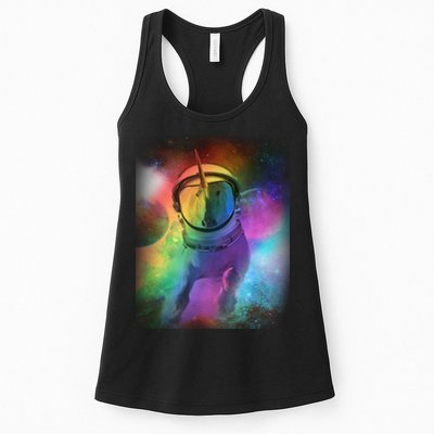 Magical Astronaut Unicorn In Space Womens Tank Top