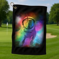 Magical Astronaut Unicorn In Space Golf Towel