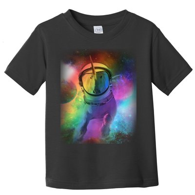 Magical Astronaut Unicorn In Space Toddler T-Shirt