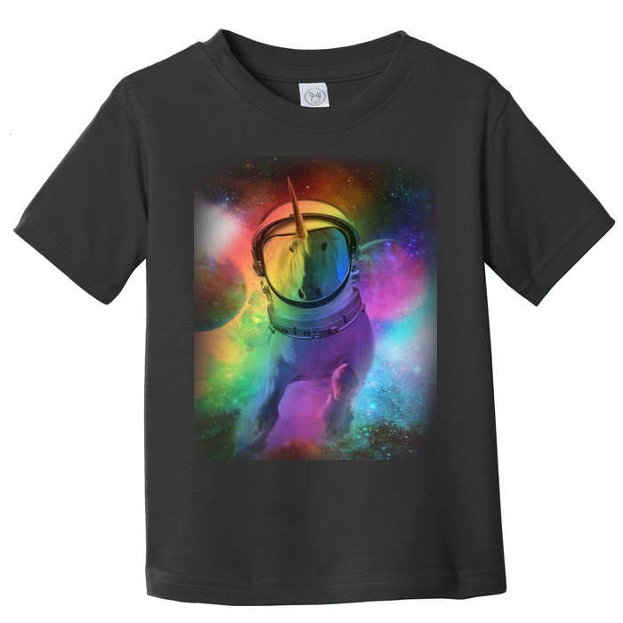 Magical Astronaut Unicorn In Space Toddler T-Shirt