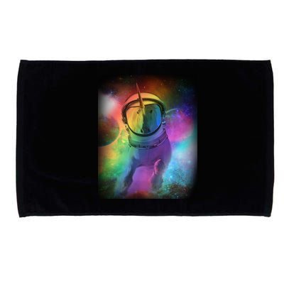 Magical Astronaut Unicorn In Space Microfiber Hand Towel