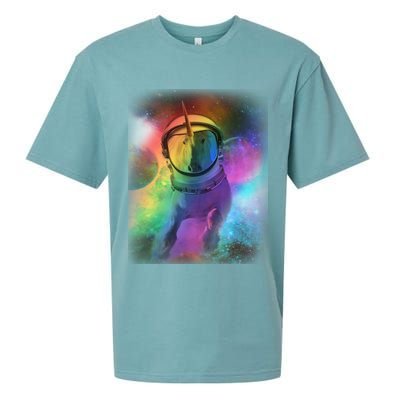 Magical Astronaut Unicorn In Space Sueded Cloud Jersey T-Shirt