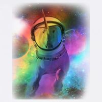 Magical Astronaut Unicorn In Space Garment-Dyed Sweatshirt