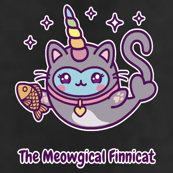 Magical Finnimals Finnicat Unicorn 7 Panel Mesh Trucker Snapback Hat