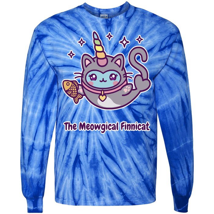 Magical Finnimals Finnicat Unicorn Tie-Dye Long Sleeve Shirt