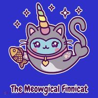 Magical Finnimals Finnicat Unicorn Women's V-Neck T-Shirt