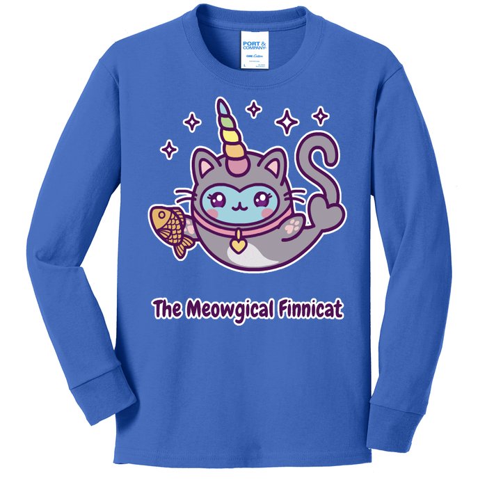 Magical Finnimals Finnicat Unicorn Kids Long Sleeve Shirt