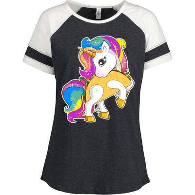 Magical My Little Taco-Corn Enza Ladies Jersey Colorblock Tee