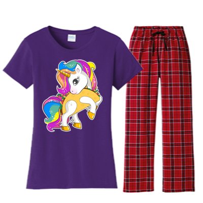 Magical My Little Taco-Corn Women's Flannel Pajama Set