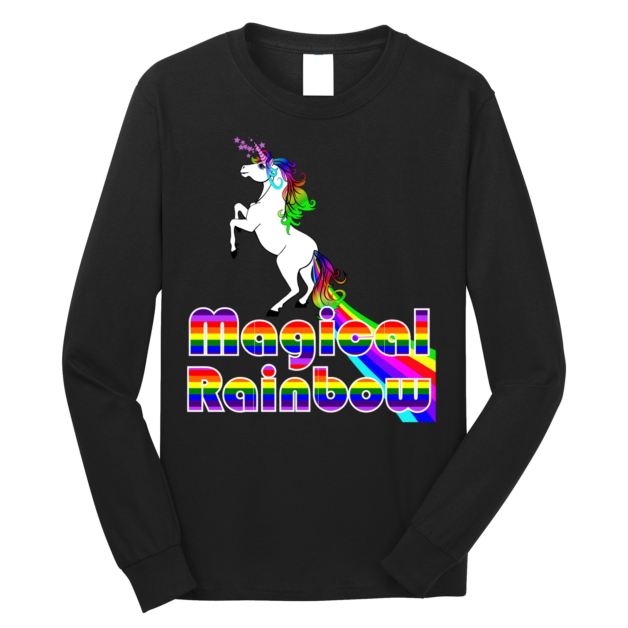 Magical Rainbow Unicorn Long Sleeve Shirt