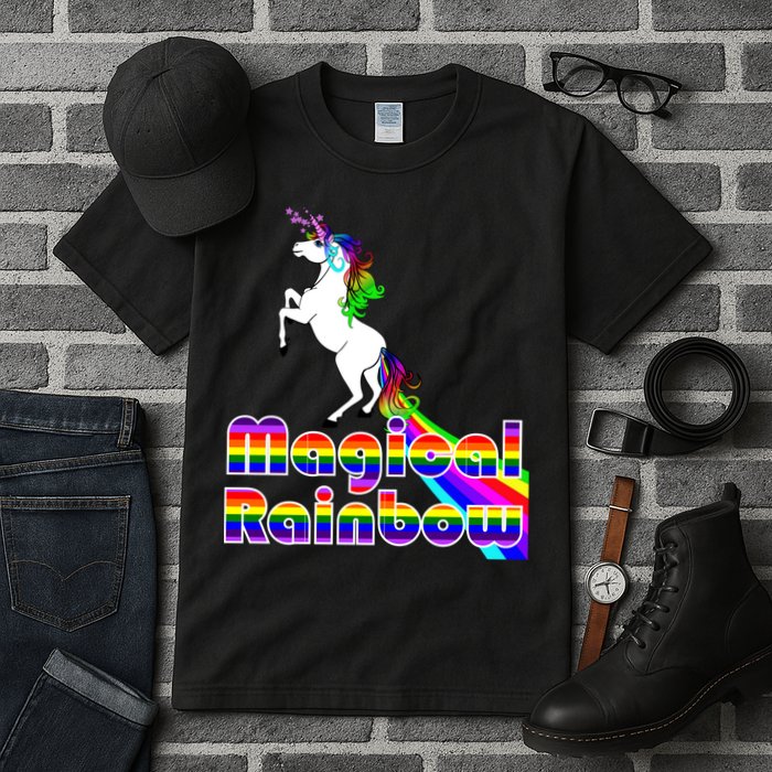 Magical Rainbow Unicorn Tall T-Shirt
