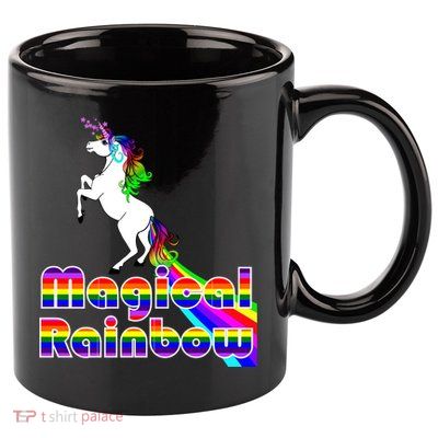 Magical Rainbow Unicorn 11oz C Handle Ceramic Mug