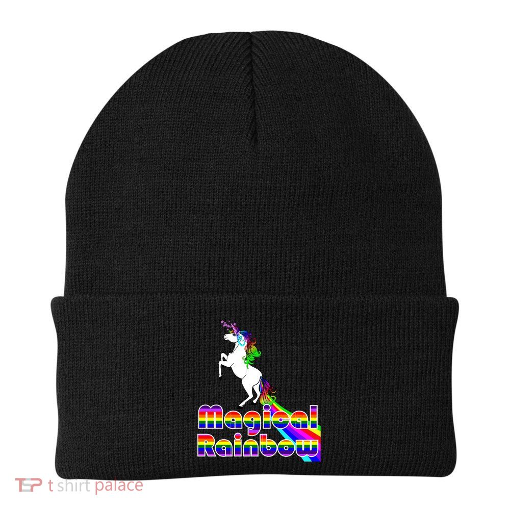 Magical Rainbow Unicorn Beanie