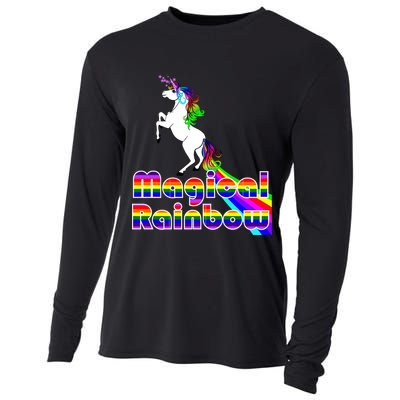 Magical Rainbow Unicorn Cooling Performance Long Sleeve Crew