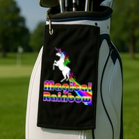 Magical Rainbow Unicorn Golf Towel