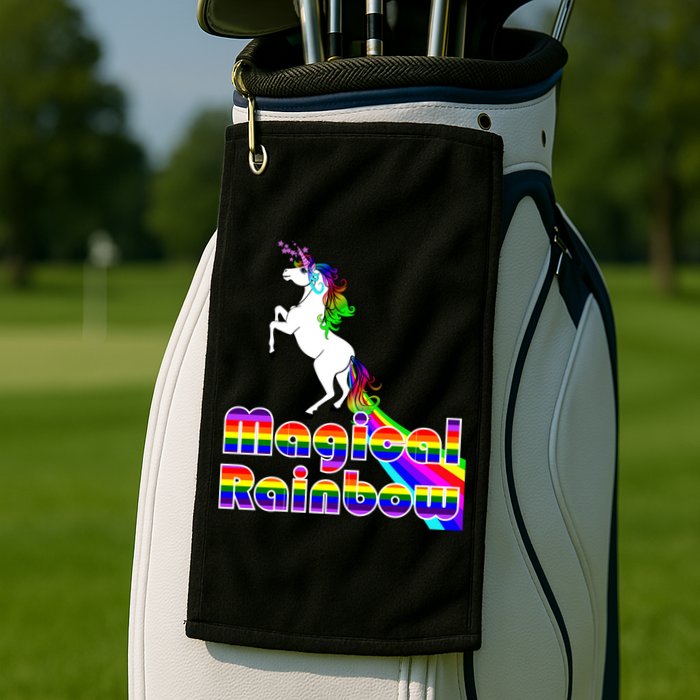 Magical Rainbow Unicorn Golf Towel