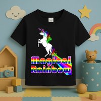 Magical Rainbow Unicorn Toddler T-Shirt