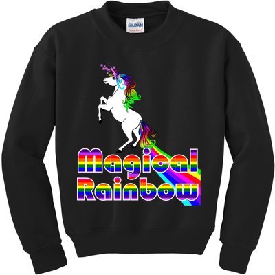 Magical Rainbow Unicorn Kids Sweatshirt
