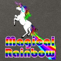 Magical Rainbow Unicorn Cotton Canvas Backpack
