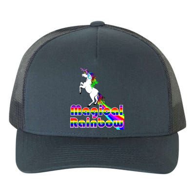 Magical Rainbow Unicorn Yupoong Adult 5-Panel Trucker Hat