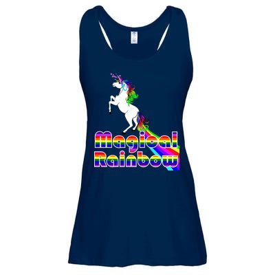 Magical Rainbow Unicorn Ladies Essential Flowy Tank