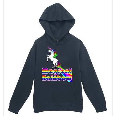 Magical Rainbow Unicorn Urban Pullover Hoodie