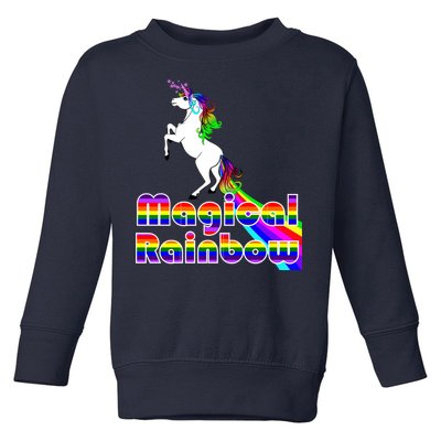 Magical Rainbow Unicorn Toddler Sweatshirt