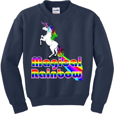 Magical Rainbow Unicorn Kids Sweatshirt