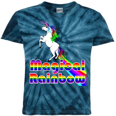 Magical Rainbow Unicorn Kids Tie-Dye T-Shirt