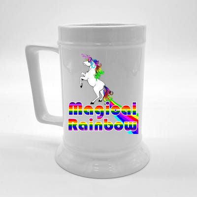 Magical Rainbow Unicorn Beer Stein