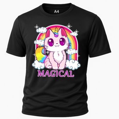 Magical Rainbow Unicorn Kitty Performance Shirt