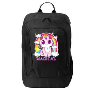 Magical Rainbow Unicorn Kitty City Backpack