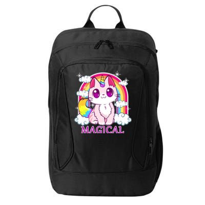 Magical Rainbow Unicorn Kitty City Backpack